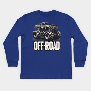 Off road monster truck Kids Long Sleeve T-Shirt